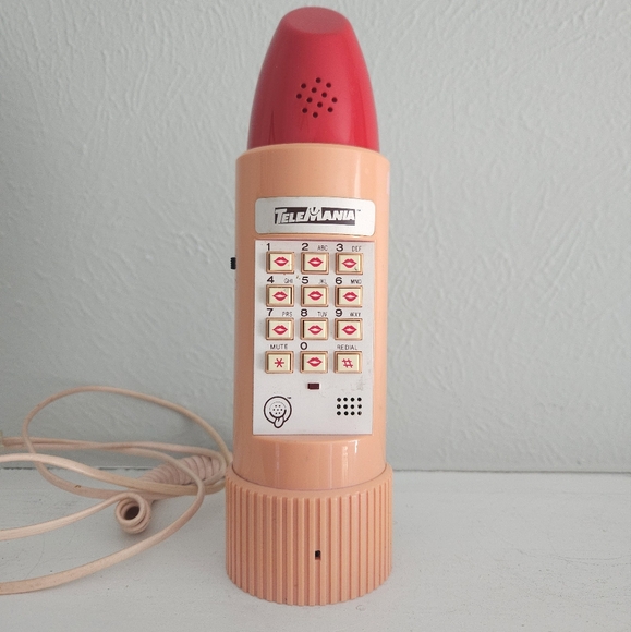 Vintage TeleMania Lipstick Novelty Phone - Picture 1 of 6